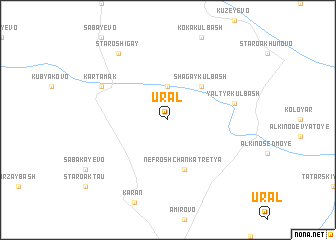 map of Ural