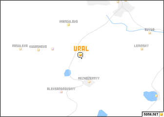 map of Ural