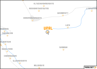 map of (( Ural ))