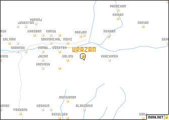 map of Ūrāzān