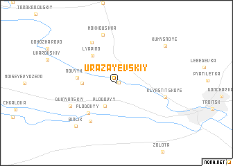 map of Urazayevskiy