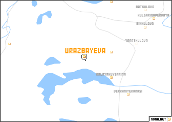 map of Urazbayeva