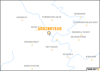 map of Urazbayevo