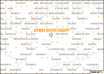 map of Urbach-Kirchdorf