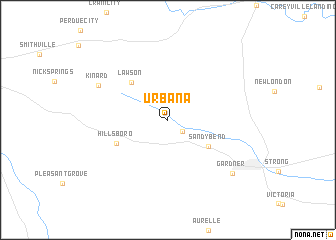 map of Urbana