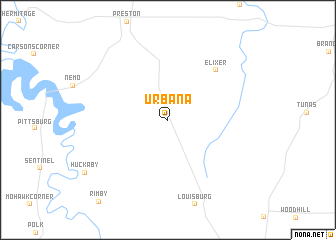 map of Urbana
