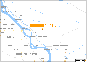 map of ‘Urbān Bānī Wāşil