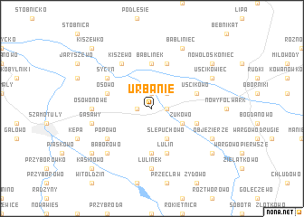 map of Urbanie