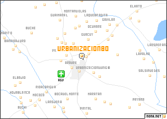 map of UrbanizaciónB.O.