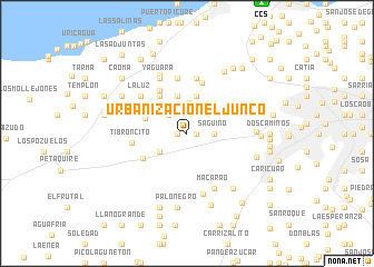 map of Urbanización El Junco