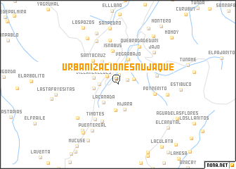 map of Urbanización Esnujaque