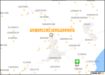 map of Urbanización Guaparo