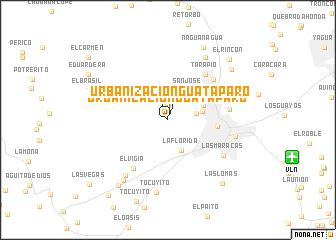 map of Urbanización Guataparo