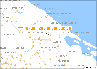 map of Urbanización La Florida