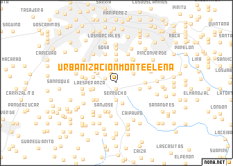 map of Urbanización Monte Elena