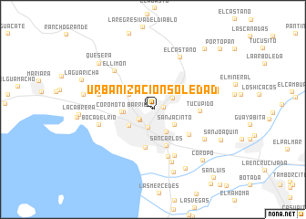 map of Urbanización Soledad