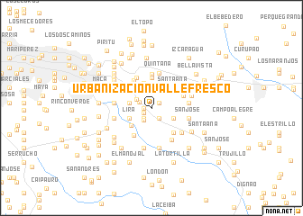 map of Urbanización Valle Fresco