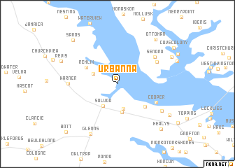 map of Urbanna