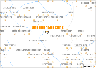 map of Úrbér-erdészház