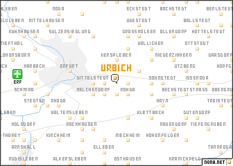 map of Urbich