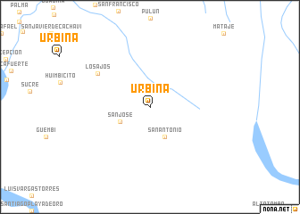 map of Urbina