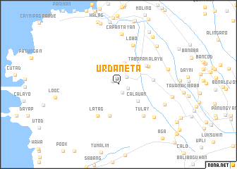 map of Urdaneta