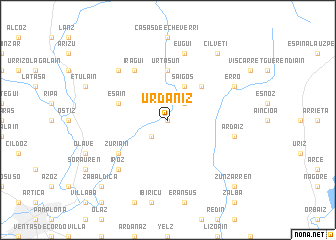 map of Urdániz