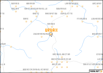 map of Urdax