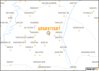 map of Urdeşti-Sat