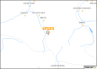 map of Urdos
