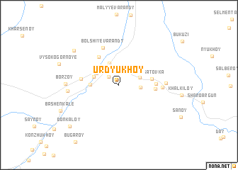 map of Urdyukhoy