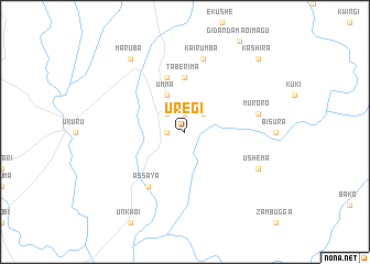 map of Uregi