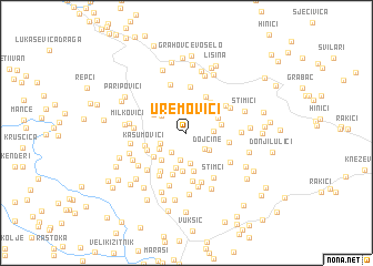 map of Uremovići