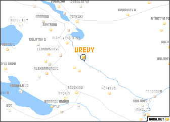 map of Urevy