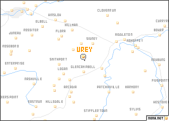 map of Urey