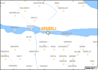 map of Urganlı