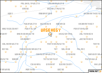 map of Ürgehegy