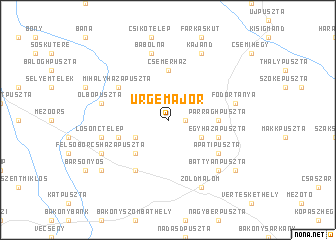 map of Ürgemajor