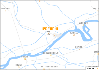 map of Urgenchi