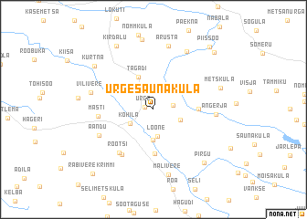 map of Urge-Saunaküla