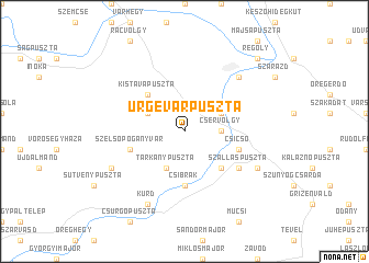 map of Ürgevárpuszta