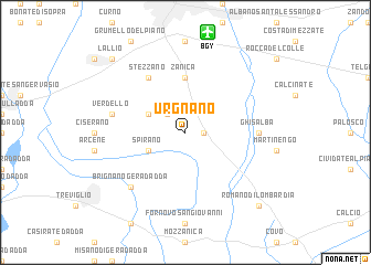 map of Urgnano