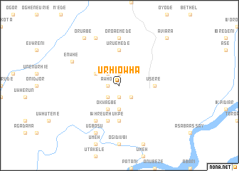 map of Urhiowha