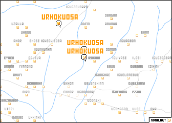 map of Urhokuosa