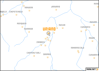 map of Uriano