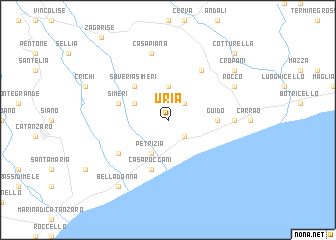 map of Uria