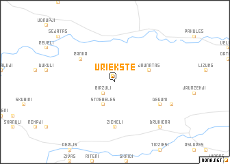 map of Uriekste