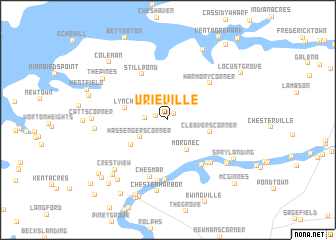 map of Urieville