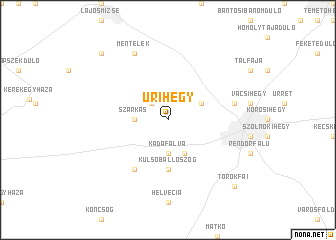 map of Úrihegy