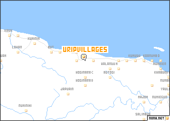 map of Urip Villages